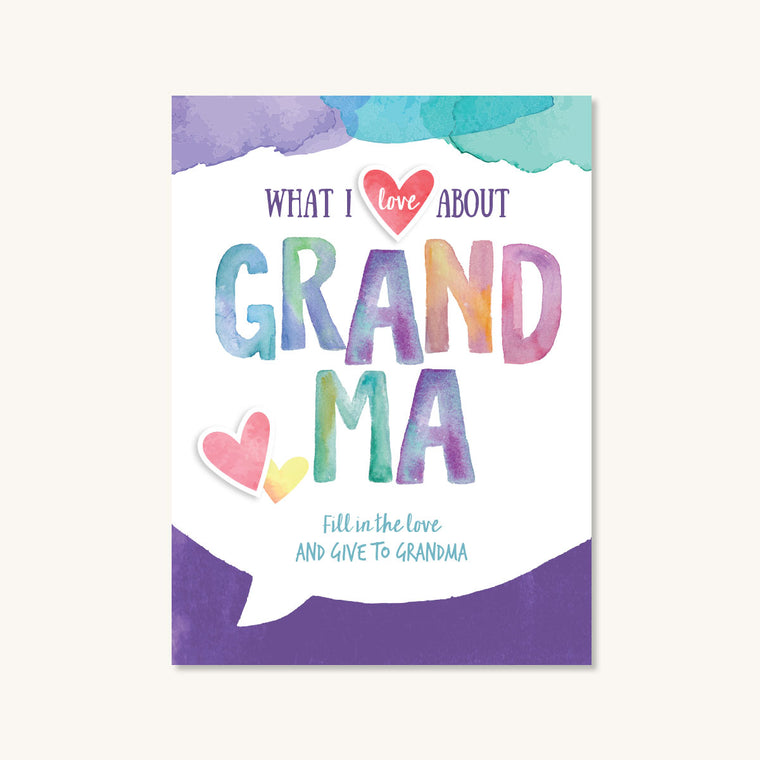 What I Love About Grandma Journal 