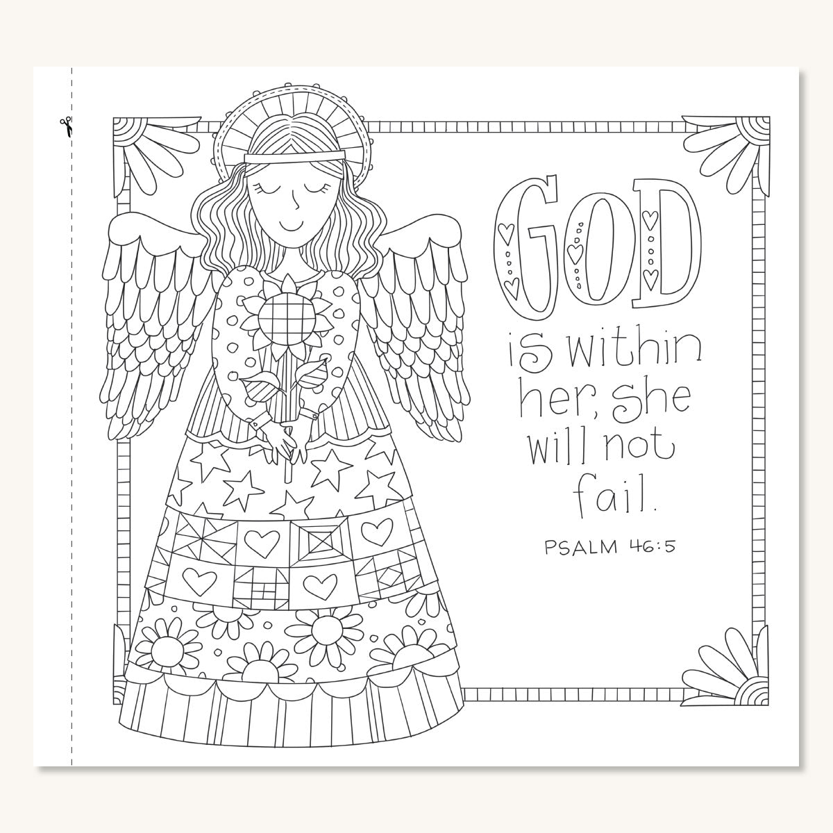 My Cup Overflows: American Girl Coloring Pages