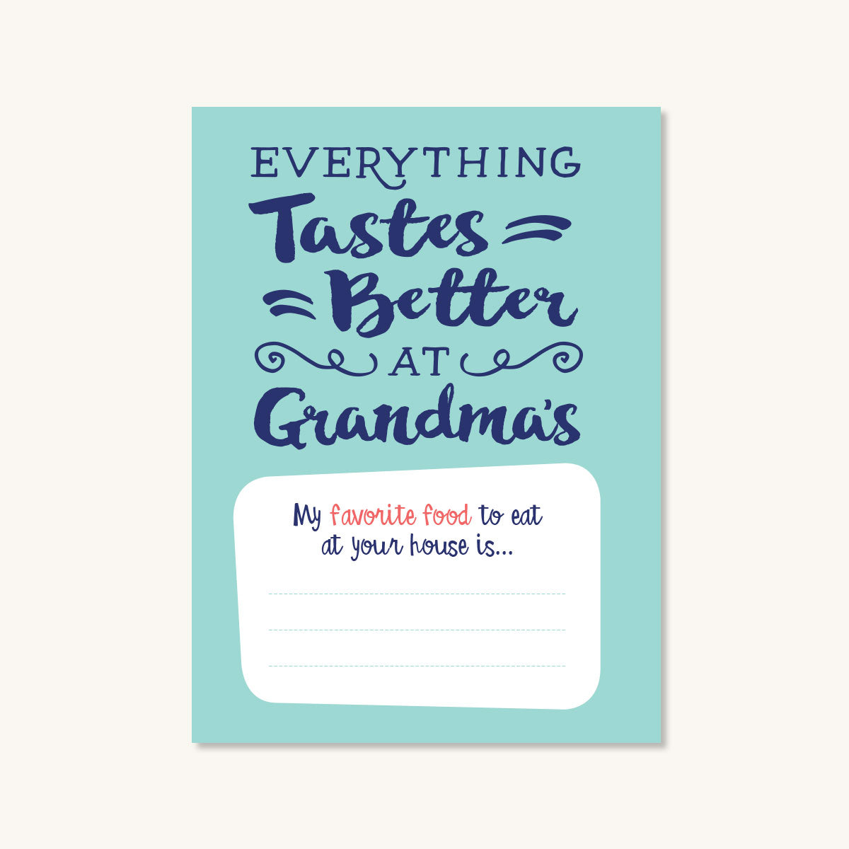 What I Love About Grandma Journal