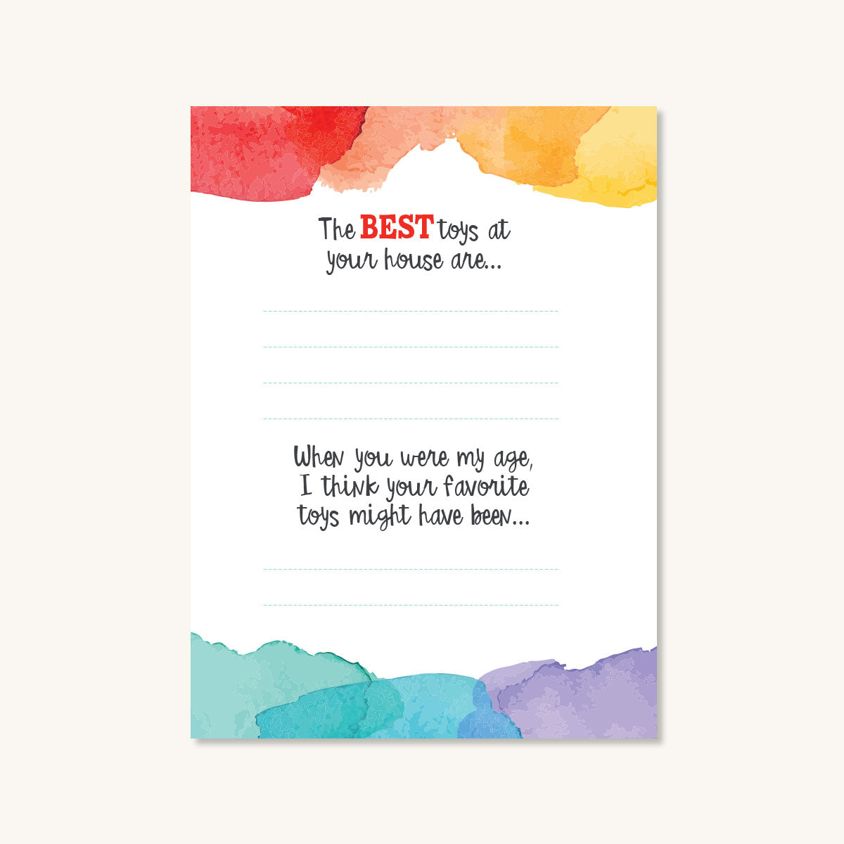 What I Love About Grandpa Journal