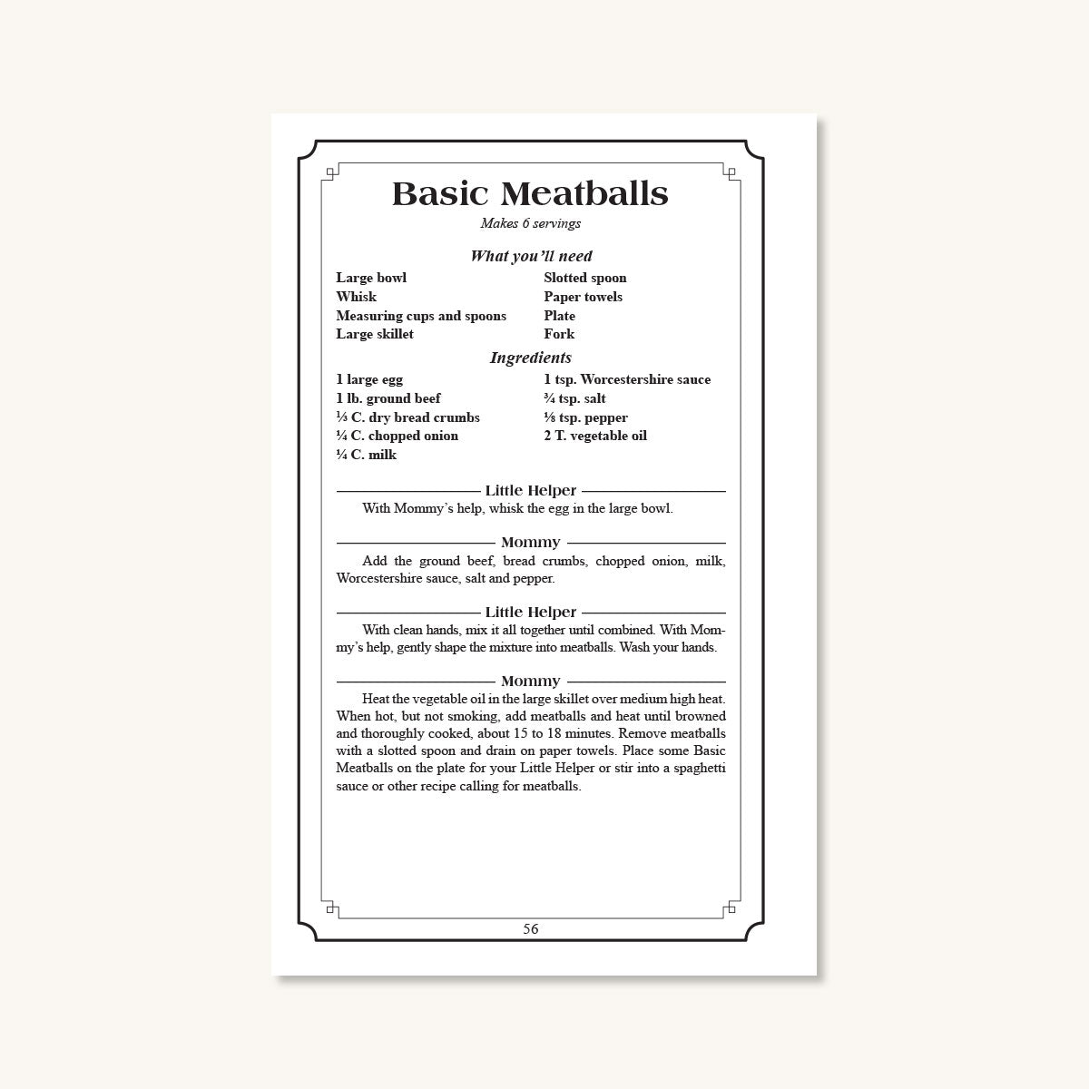 A Cookbook for Mommy & Me