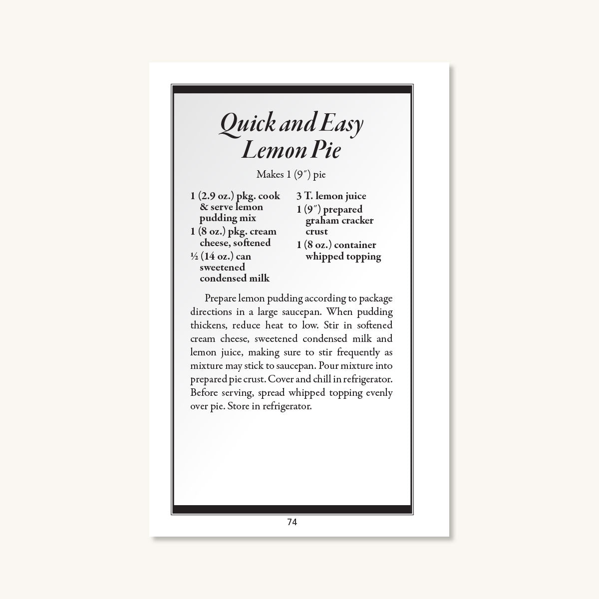 No Bake Cookies, Bars & Pies